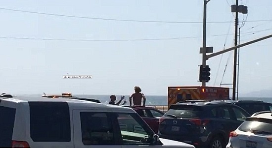 Khỏa thân múa kungfu trên xe Tesla